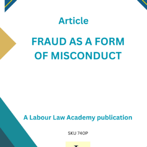 740 Fraud as a form of misconduct