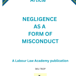 760 Negligence as form of misconduct