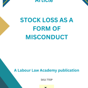 770 Stock loss as misconduct