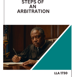1730 The steps of an arbitration