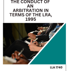 1740 The conduct of an arbitration