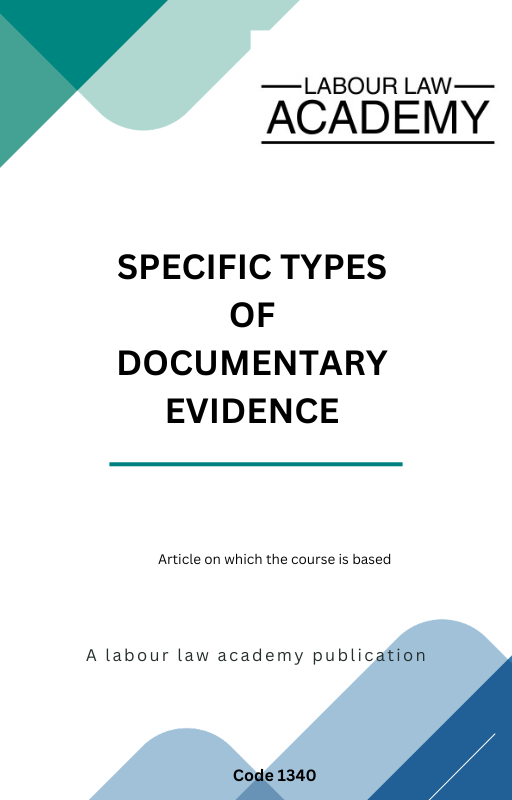 1340 Specific types of documentary evidence
