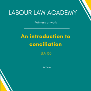 151 An introduction to conciliation