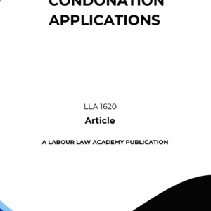1620 Condonation applications