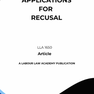 1650 Recusal applications