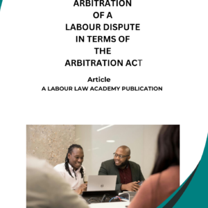 1750 Private Arbitration in terms of the Arbitration Act