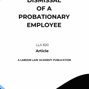 830 Dismissal of a probationary employee
