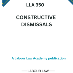 350 Constructive dismissal