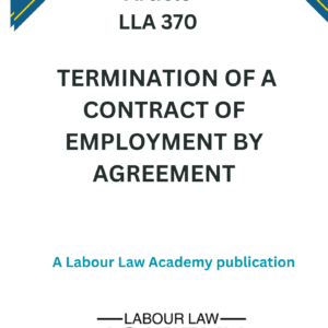 370 Termination by agreement