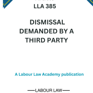 385 Dismissal demanded by a third party